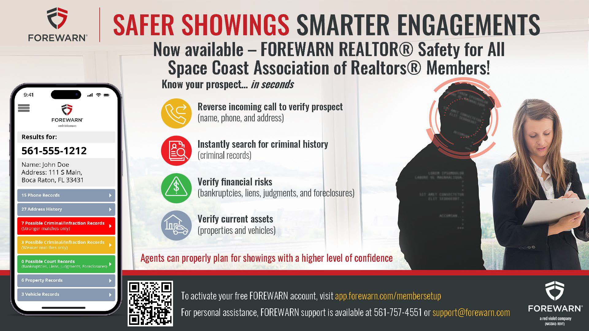 New REALTOR MEMBER BENEFIT FOREWARN